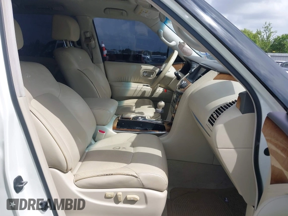 2014 Infiniti QX80 with VIN JN8AZ2NF6E9551446, listed as a IAAI auction lot 42554502 with 209,884 mi miles and . Bid and sale history available at DreamBid. Image 5.