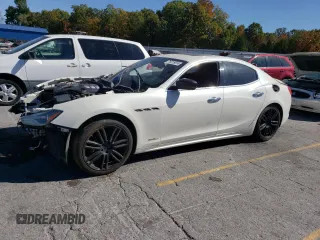 2018 Maserati Ghibli with VIN ZAM57XSL6J1280371, listed as a Copart auction lot 76319814 with 63,787 mi miles and Clean Title. Bid and sale history available at carsss.com. Image 1.