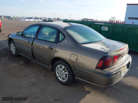 2003 Chevrolet Impala with VIN 2G1WF52E839335377, listed as a IAAI auction lot 41774917 with 189,350 mi miles. Bid and sale history available at carsss.com. Image 3.