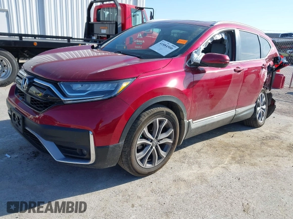 2022 Honda CR-V Touring with VIN 7FARW2H97NE013653, listed as a IAAI auction lot 41884500 with 53,195 mi miles. Bid and sale history available at carsss.com. Image 17.