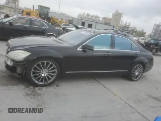 2010 Mercedes-Benz S 550 with VIN WDDNG7BB1AA350585, listed as a Copart auction lot 51339485 with 151,635 mi miles and Salvage Title. Bid and sale history available at DreamBid. Image 1.