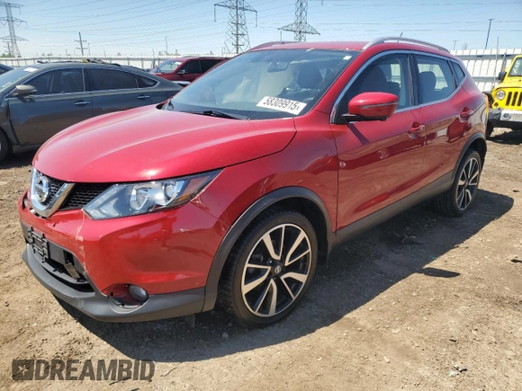 2017 Nissan Rogue SL with VIN JN1BJ1CRXHW125914, listed as a Copart auction lot 58309915 with 49,193 mi miles and Salvage title. Bid and sale history available at DreamBid. Image 1.