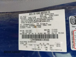 2008 Ford Mustang Deluxe with VIN 1ZVHT80NX85120503, listed as a IAAI auction lot 42530285 with 171,570 mi miles and . Bid and sale history available at DreamBid. Image 9.