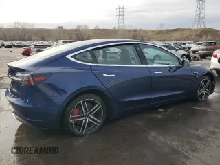2018 Tesla Model 3 Long Range Battery with VIN 5YJ3E1EB2JF074148, listed as a Copart auction lot 50424975 with 93,822 mi miles and Salvage Title. Bid and sale history available at DreamBid. Image 3.