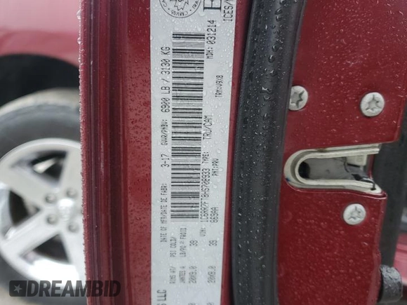 2017 Ram 1500 Express with VIN 1C6RR7FT8HS708933, listed as a Copart auction lot 43755095 with 109,702 mi miles and Salvage Title. Bid and sale history available at carsss.com. Image 14.