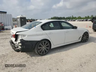 2018 BMW 5 Series M550i xDrive with VIN WBAJB9C58JG464461, listed as a Copart auction lot 53626575 with 62,436 mi miles and Salvage Title. Bid and sale history available at carsss.com. Image 3.