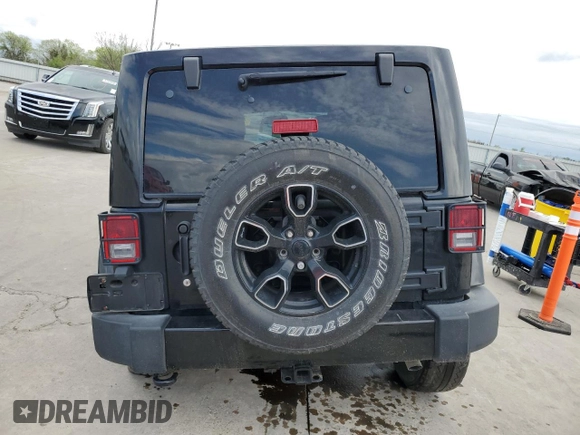 2017 Jeep Wrangler Unlimited Sahara with VIN 1C4BJWEG6HL640223, listed as a Copart auction lot 51054385 with 73,797 mi miles and Clean Title. Bid and sale history available at carsss.com. Image 6.