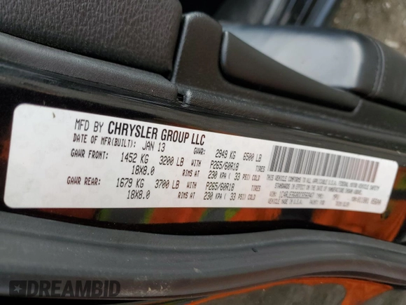 2013 Jeep Grand Cherokee Limited with VIN 1C4RJEBG8DC656947, listed as a Copart auction lot 43568225 with 89,114 mi miles and Salvage Title. Bid and sale history available at carsss.com. Image 14.