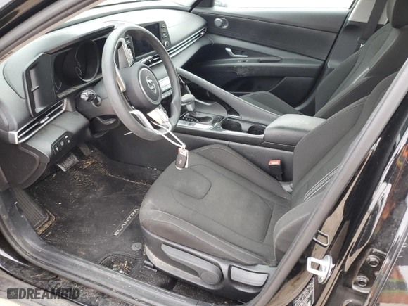 2023 Hyundai Elantra Hybrid Blue with VIN KMHLM4AJ1PU083436, listed as a Copart auction lot 45395655 with 18,227 mi miles and Salvage Title. Bid and sale history available at carsss.com. Image 7.