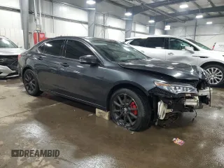2015 Acura TLX V6 Tech with VIN 19UUB3F57FA000890, listed as a Copart auction lot 89126765 with 127,175 mi miles and Salvage Title. Bid and sale history available at carsss.com. Image 4.