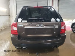 2009 Kia Sportage LX with VIN KNDJF724997571437, listed as a Copart auction lot 51460335 with 161,468 mi miles and Salvage Title. Bid and sale history available at carsss.com. Image 6.