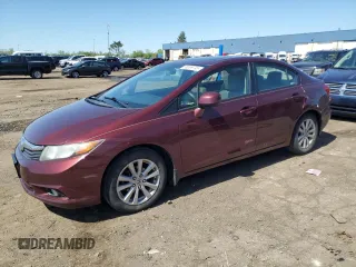2012 Honda Civic EX with VIN 19XFB2F85CE034458, listed as a Copart auction lot 56599745 with 168,786 mi miles and Clean Title. Bid and sale history available at DreamBid. Image 1.