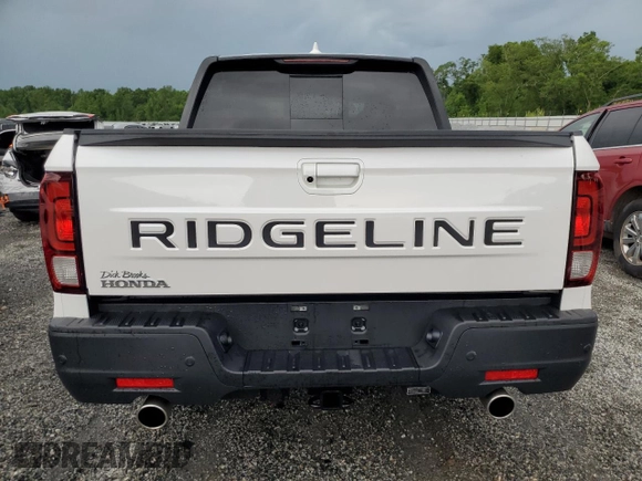 2024 Honda Ridgeline Black Edition with VIN 5FPYK3F8XRB030740, listed as a Copart auction lot 55117555 with 3,930 mi miles and Salvage title. Bid and sale history available at DreamBid. Image 6.