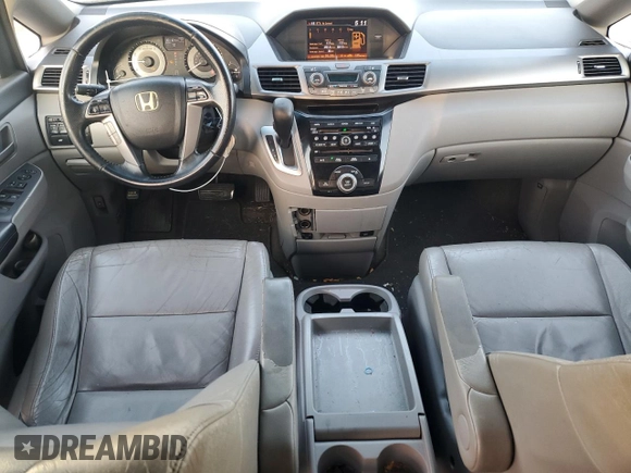2011 Honda Odyssey EX-L with VIN 5FNRL5H68BB068345, listed as a Copart auction lot 44045635 with 181,164 mi miles and Salvage Title. Bid and sale history available at DreamBid. Image 8.