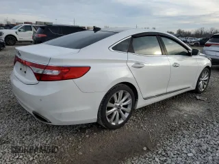 2013 Hyundai Azera with VIN KMHFH4JG2DA232956, listed as a Copart auction lot 46245175 with 59,987 mi miles and Salvage Title. Bid and sale history available at DreamBid. Image 3.