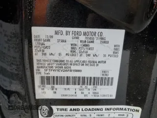 2010 Ford F-150 XL z VIN 1FTFW1EV2AFB15880, wystawiony jako Copart lot #55620935 z przebiegiem 157 159 mil mil oraz Szkoda całkowita • Salvage title. Historia ofert i sprzedaży dostępna na DreamBid. Obrazek 12.