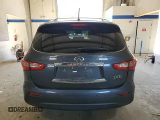 2013 Infiniti JX35 with VIN 5N1AL0MM7DC336687, listed as a Copart auction lot 75029794 with 128,519 mi miles and Salvage Title. Bid and sale history available at carsss.com. Image 6.