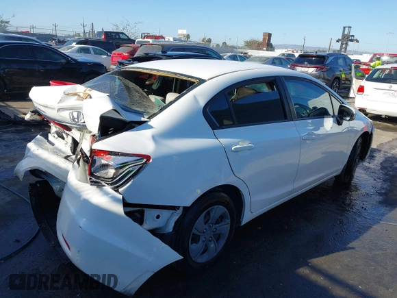 2014 Honda Civic LX z VIN 19XFB2F58EE235148, wystawiony jako IAAI lot #41861516 z przebiegiem 249 823 mil mil oraz . Historia ofert i sprzedaży dostępna na DreamBid. Obrazek 4.