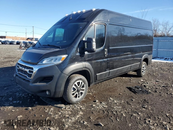 2023 Ram ProMaster Cargo with VIN 3C6MRVHG5PE516885, listed as a Copart auction lot 43197775 with 25,918 mi miles and Clean Title. Bid and sale history available at carsss.com. Image 1.