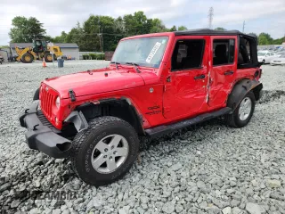 2017 Jeep Wrangler Unlimited Sport with VIN 1C4HJWDG2HL556301, listed as a Copart auction lot 63135485 with 100,238 mi miles and Salvage title. Bid and sale history available at DreamBid. Image 1.