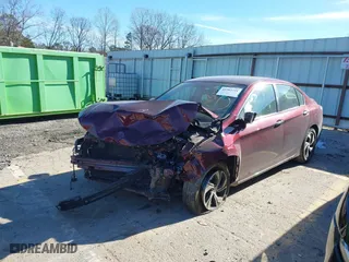 2017 Honda Accord Sedan LX with VIN 1HGCR2F32HA232476, listed as a IAAI auction lot 41303721 with 57,978 mi miles. Bid and sale history available at carsss.com. Image 17.