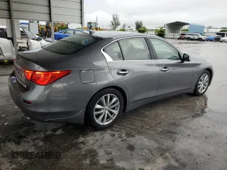 2017 Infiniti Q50 Signature Edition z VIN JN1EV7AR0HM834855, wystawiony jako Copart lot #59423175 z przebiegiem 66 256 mil mil oraz Szkoda całkowita • Salvage title. Historia ofert i sprzedaży dostępna na DreamBid. Obrazek 3.
