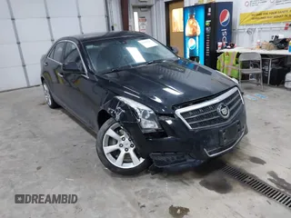 2013 Cadillac ATS with VIN 1G6AG5RX7D0133599, listed as a IAAI auction lot 41052883 with 88,525 mi miles and . Bid and sale history available at DreamBid. Image 1.