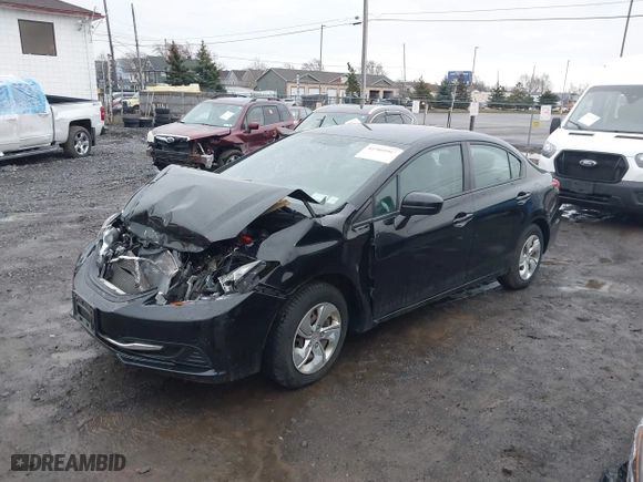 2015 Honda Civic Sedan LX with VIN 19XFB2F55FE296331, listed as a IAAI auction lot 41909997 with 130,684 mi miles. Bid and sale history available at carsss.com. Image 17.