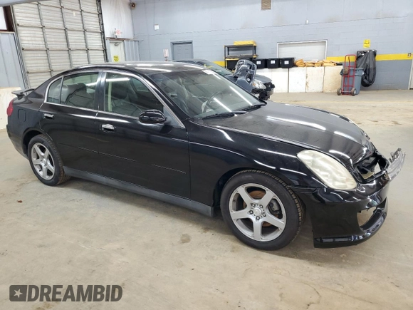 2003 Infiniti G35 w/Leather with VIN JNKCV51EX3M323960, listed as a Copart auction lot 74465534 with 208,433 mi miles and Salvage Title. Bid and sale history available at DreamBid. Image 4.
