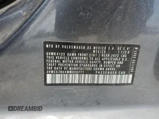 2021 Volkswagen Jetta S с VIN 3VWC57BU4MM026771, выставлен на аукционе Copart как лот 58008295 с пробегом 124 688 миль миль и Списание • Salvage title. История ставок и продаж доступна на DreamBid. Изображение 12.