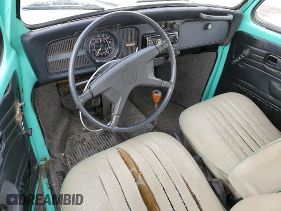1972 Volkswagen Beetle with VIN 1122616914, listed as a Copart auction lot 50631545 with 38,604 mi miles and Salvage Title. Bid and sale history available at DreamBid. Image 8.