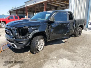 2019 Ram 1500 Rebel with VIN 1C6RRELT0KN828238, listed as a Copart auction lot 47996705 with 106,281 mi miles and Non repairable. Bid and sale history available at DreamBid. Image 1.