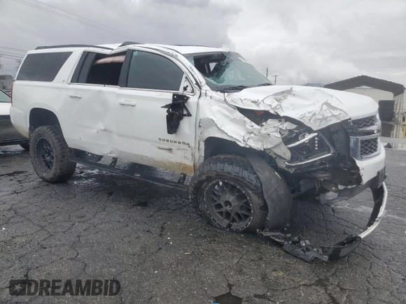 2019 Chevrolet Suburban LT with VIN 1GNSKHKC5KR315150, listed as a Copart auction lot 45369895 with 47,181 mi miles and Salvage Title. Bid and sale history available at DreamBid. Image 4.