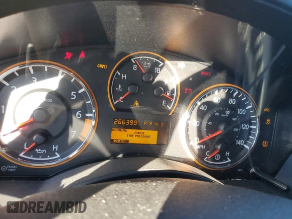 2014 Nissan Titan Pro-4X with VIN 1N6BA0EC6EN503726, listed as a Copart auction lot 86565894 with 266,399 mi miles and Salvage title. Bid and sale history available at DreamBid. Image 9.
