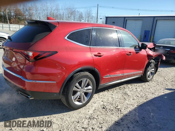 2022 Acura MDX with VIN 5J8YE1H38NL008041, listed as a Copart auction lot 81429754 with 40,810 mi miles and Salvage Title. Bid and sale history available at carsss.com. Image 3.