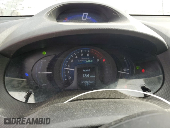 2012 Honda Insight LX with VIN JHMZE2H54CS003690, listed as a Copart auction lot 43212595 with 172,084 mi miles and Salvage title. Bid and sale history available at DreamBid. Image 9.