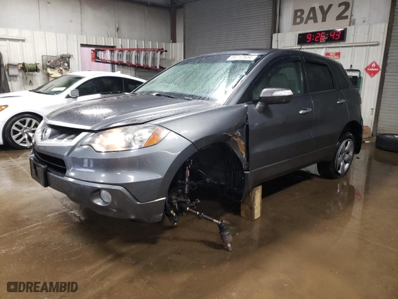2009 Acura RDX Tech Pkg with VIN 5J8TB18519A007321, listed as a Copart auction lot 86712634 with 242,450 mi miles and Salvage Title. Bid and sale history available at carsss.com. Image 1.