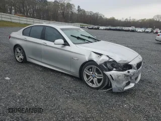 2013 BMW 5 Series 535i with VIN WBAFR7C5XDC829384, listed as a Copart auction lot 49880875 with 133,908 mi miles and Salvage Title. Bid and sale history available at DreamBid. Image 4.