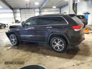 2019 Jeep Grand Cherokee Limited with VIN 1C4RJEBG2KC689827, listed as a Copart auction lot 56872615 with 96,376 mi miles and Salvage title. Bid and sale history available at DreamBid. Image 2.