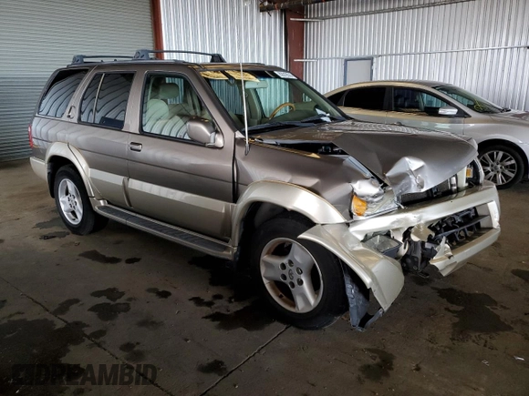 2001 Infiniti QX4 with VIN JNRDR09X21W204448, listed as a Copart auction lot 82619574 with 114,520 mi miles and Salvage Title. Bid and sale history available at DreamBid. Image 4.