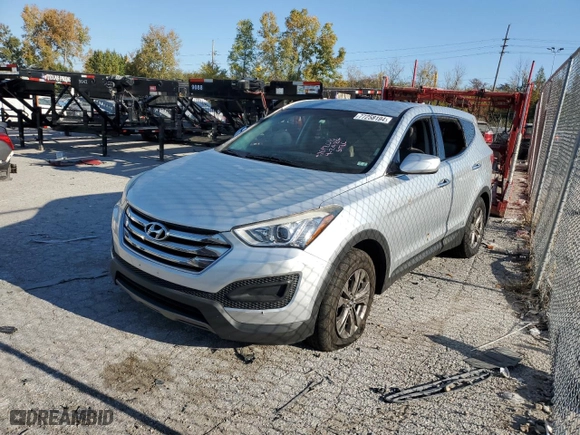 2015 Hyundai Santa Fe Sport with VIN 5XYZTDLB4FG299742, listed as a Copart auction lot 77258194 with 0 mi miles and Salvage Title. Bid and sale history available at carsss.com. Image 1.