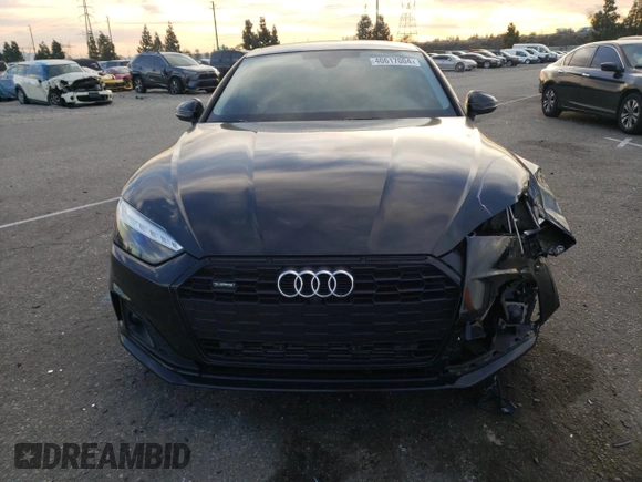 2023 Audi A5 Sportback Premium Plus with VIN WAUCBCF56PA004700, listed as a Copart auction lot 40617004 with 17,053 mi miles. Bid and sale history available at carsss.com. Image 5.