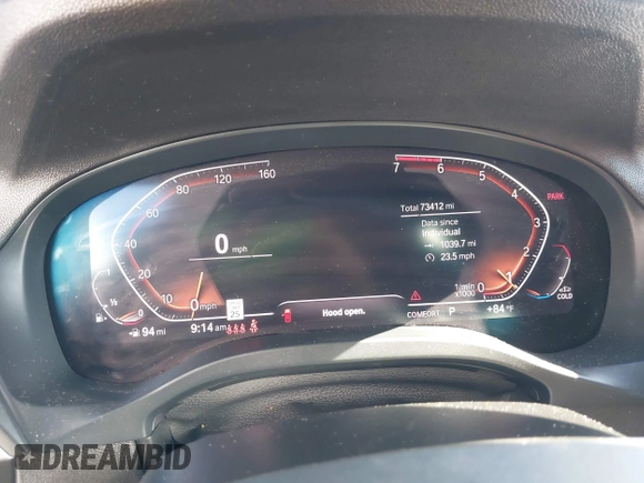 2020 BMW X4 xDrive30i z VIN 5UX2V1C05L9C41372, wystawiony jako IAAI lot #42316997 z przebiegiem 73 412 mil mil oraz . Historia ofert i sprzedaży dostępna na DreamBid. Obrazek 7.
