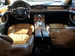 2010 Audi A8 with VIN WAURVAFA6AN007163, listed as a Copart auction lot 81377074 with 158,919 mi miles and Clean title. Bid and sale history available at DreamBid. Image 8.