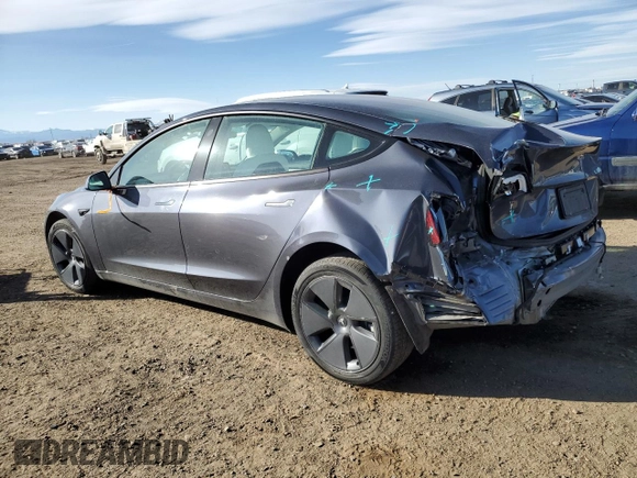 2022 Tesla Model 3 Long Range z VIN 5YJ3E1EB1NF270328, wystawiony jako Copart lot #48076395 z przebiegiem 45 595 mil mil oraz Szkoda całkowita • Salvage title. Historia ofert i sprzedaży dostępna na DreamBid. Obrazek 2.