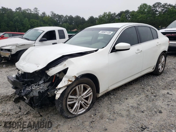 2011 Infiniti G25 x с VIN JN1DV6AR7BM651482, выставлен на аукционе Copart как лот 58501135 с пробегом 118 045 миль миль и Списание • Salvage title. История ставок и продаж доступна на DreamBid. Изображение 1.