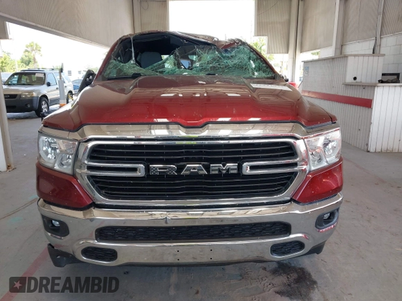 2021 Ram 1500 Lone Star z VIN 1C6SRFFT9MN676871, wystawiony jako IAAI lot #42344073 z przebiegiem 38 160 mil mil oraz . Historia ofert i sprzedaży dostępna na DreamBid. Obrazek 12.