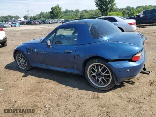 2000 BMW Z3 2.5L with VIN WBACH9341YLF88574, listed as a Copart auction lot 41901735 with 395,118 mi miles and Non Repairable. Bid and sale history available at carsss.com. Image 2.