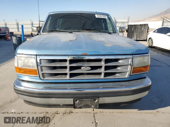 1993 Ford F-150 with VIN 1FTEX15N6PKB47692, listed as a Copart auction lot 43487355 with 129,417 mi miles and Salvage Title. Bid and sale history available at carsss.com. Image 5.