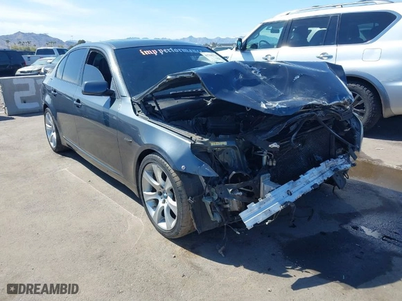 2010 BMW 5 Series 535i with VIN WBANW1C56AC165081, listed as a IAAI auction lot 41760774 with 156,384 mi miles. Bid and sale history available at carsss.com. Image 1.